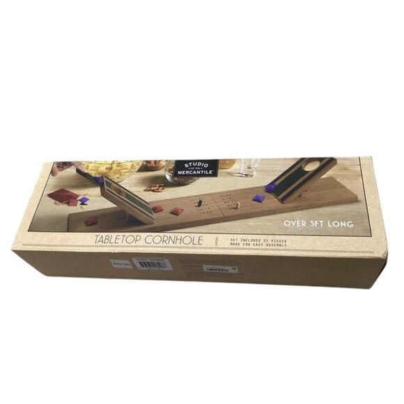 Studio Mercantile Wooden Tabletop Cornhole Game - Picture 2 of 2